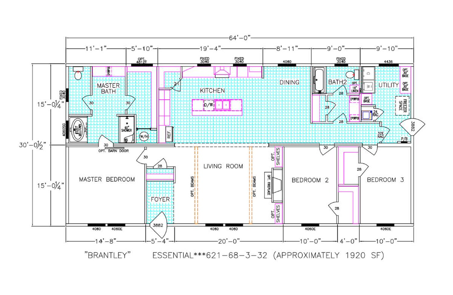 The Brantley floor plan