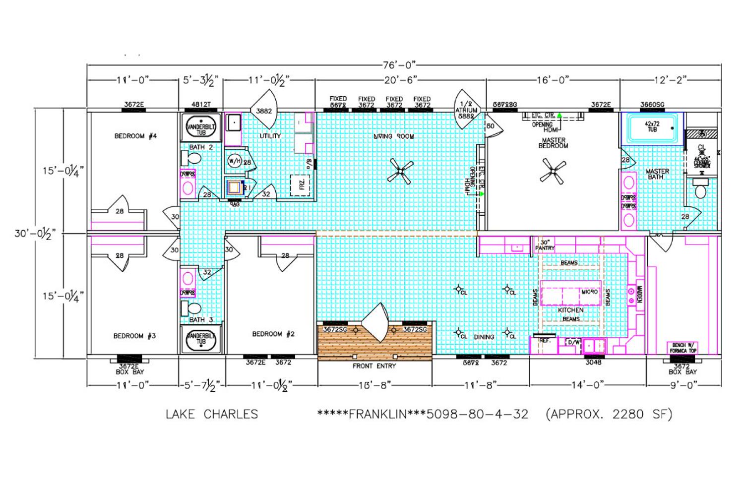 Lake Charles floor plan